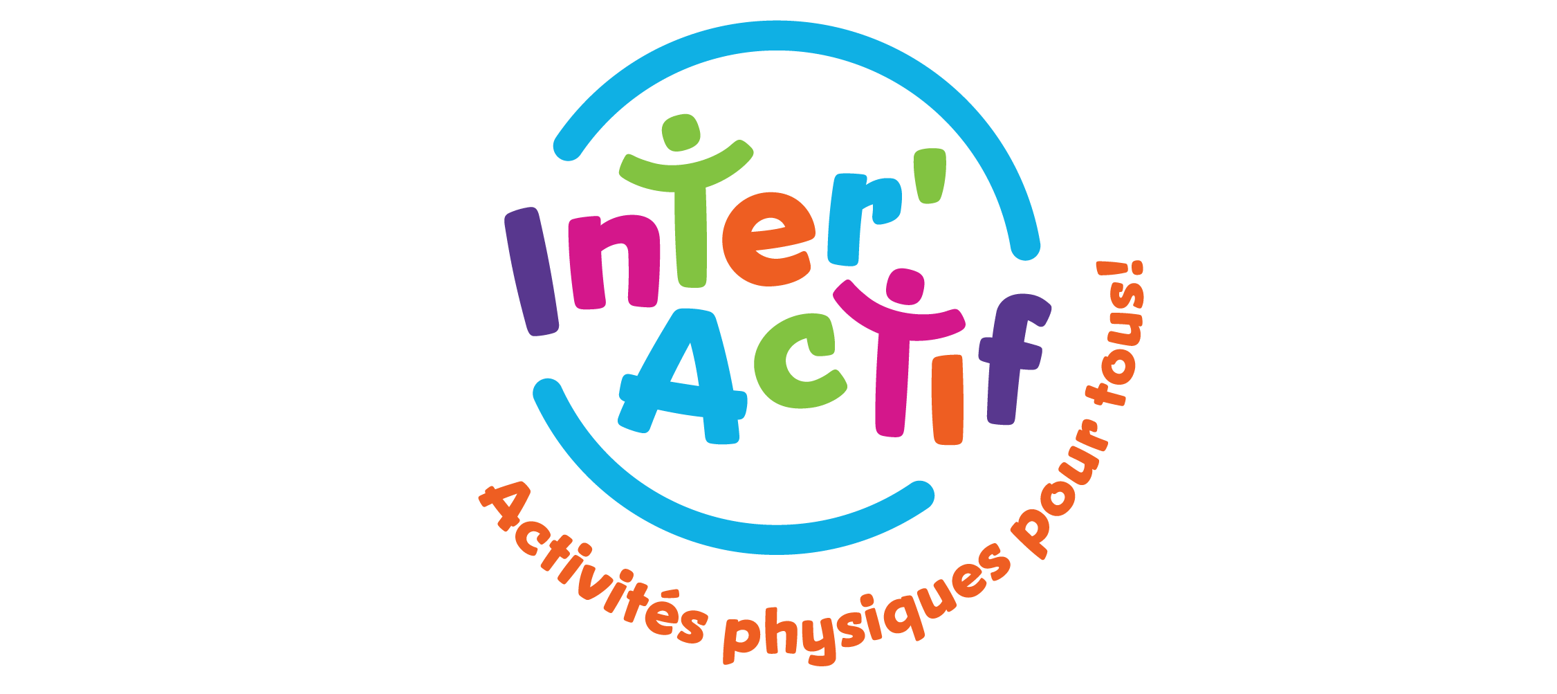 Logo du programme Inter'Actif avec le slogan activités physique pour tous.