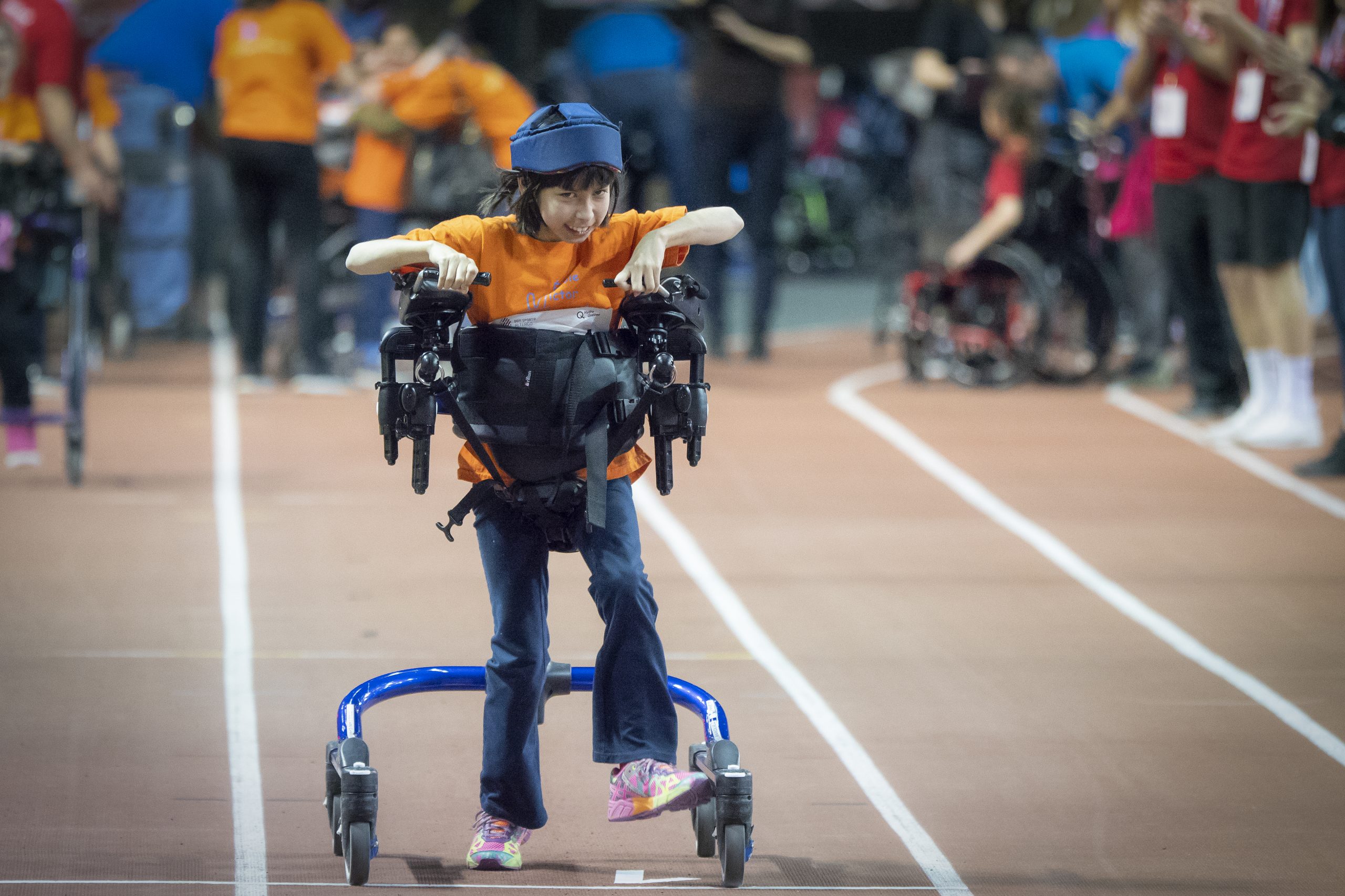 Athlétisme primaire avec handicap physique